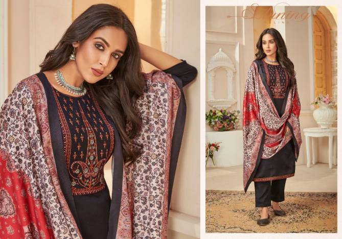 Bipson Kashmiri Beauty Fancy Winter Casual Wear Embroidery Pashmina Collection